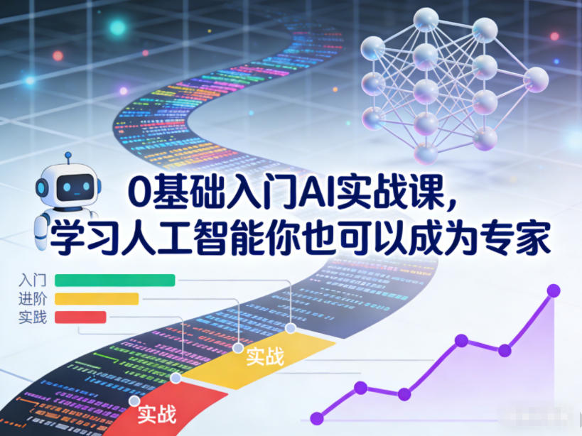 0基础入门AI实战课，学习人工智能你也可以成为专家-卿云社