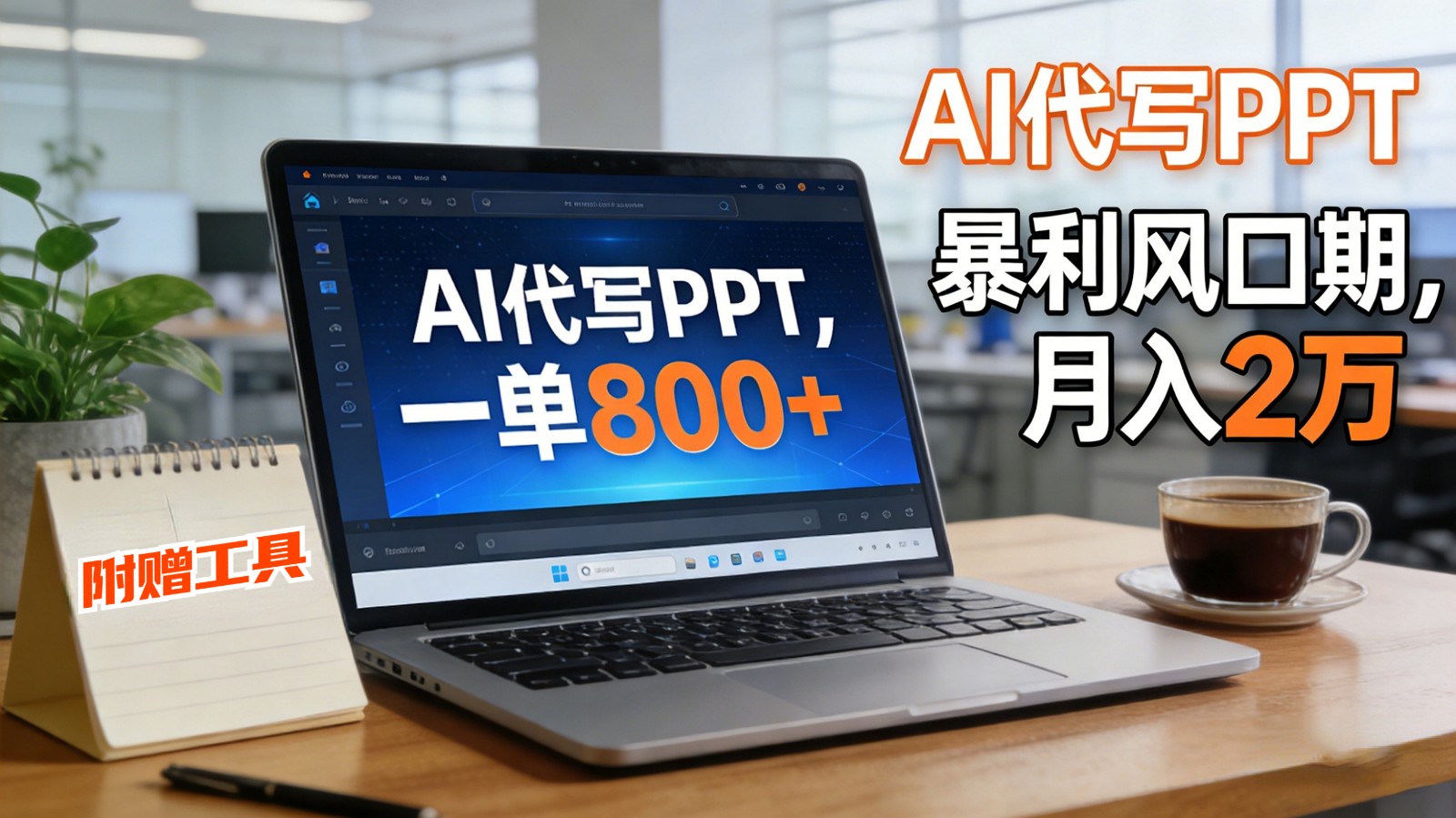 AI 代写做 PPT！一单狂赚 800+，风口期月入 2 万(工具 + 提示词直接送)-卿云社