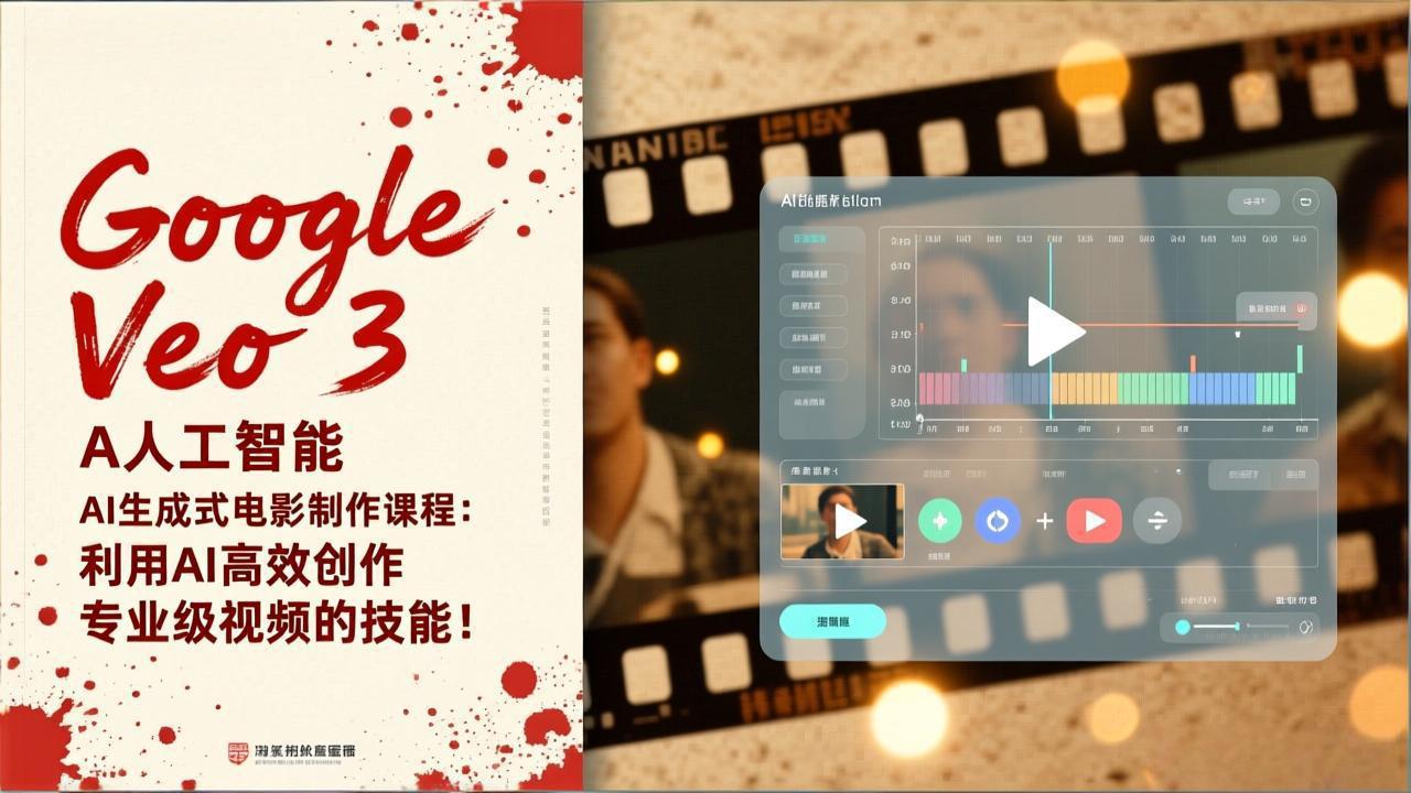 Google Veo 3人工智能AI生成式电影制作课程：利用AI高效创作专业级视频的技能！-卿云社