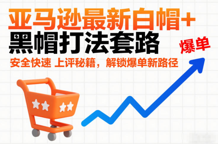 亚马逊最新白帽+黑帽打法套路，安全快速上评秘籍，解锁爆单新路径-卿云社