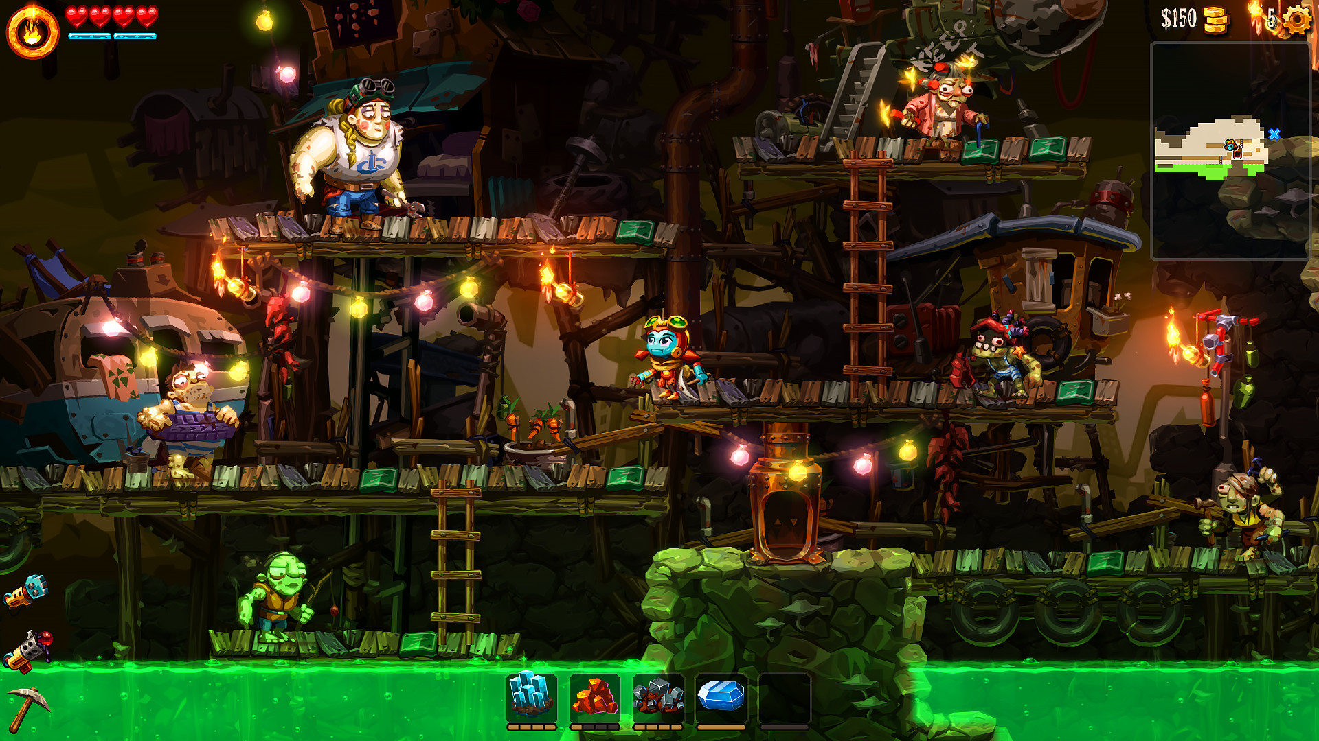 《蒸汽世界 挖掘2 SteamWorld Dig2》Switch中文版NSP下载 – 含4.1.1补丁-卿云社