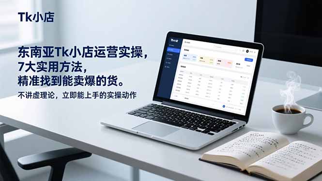 东南亚Tk小店运营实操，7大实用方法，精准找到能卖爆的货。不讲虚理论，立即能上手的实操动作-卿云社