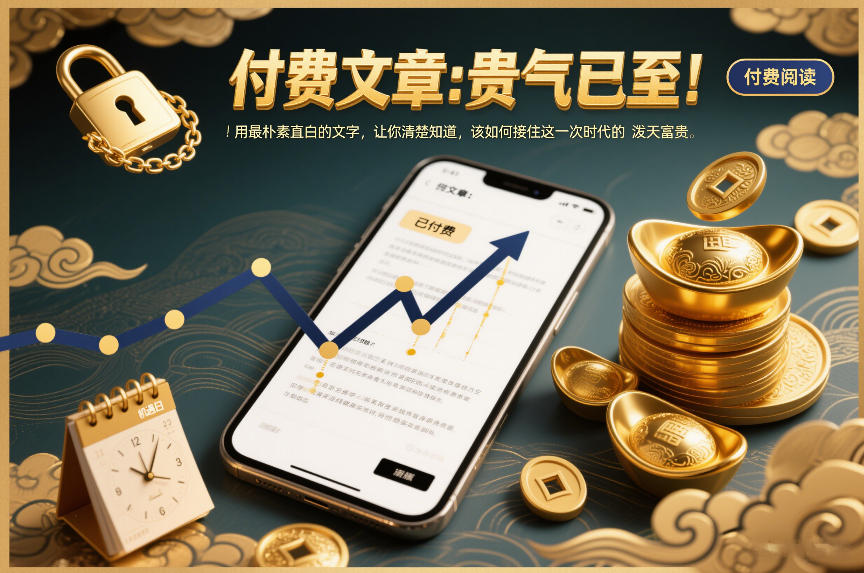 付费文章：贵气已至！用最朴素直白的文字，让你清楚知道，该如何接住这一次时代的泼天富贵-卿云社