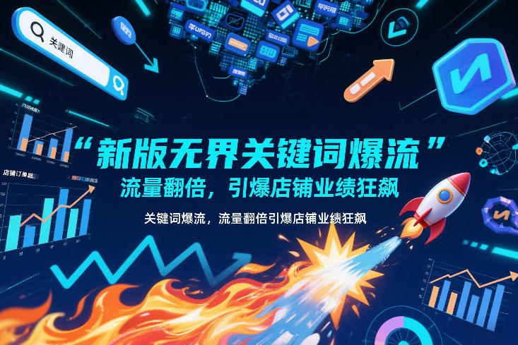 新版无界关键词爆流，流量翻倍，引爆店铺业绩狂飙-卿云社