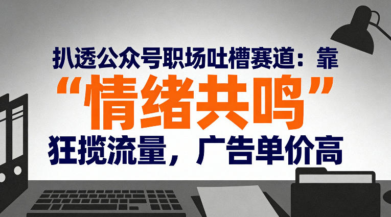 扒透公众号职场吐槽赛道：靠“情绪共鸣”狂揽流量，广告单价高-卿云社