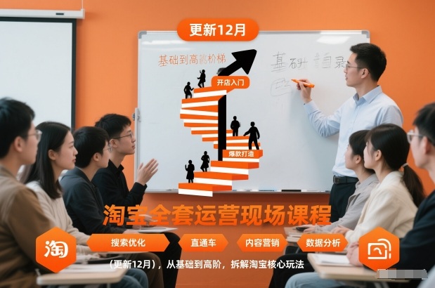 淘宝全套运营现场课程(更新26年1月)，从基础到高阶，拆解淘宝核心玩法-卿云社