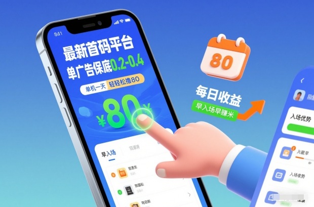 最新首码平台，单广告保底0.2-0.4，单机一天轻松撸80，早入场早賺米【揭秘】-卿云社