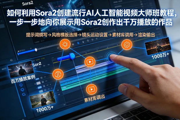如何利用Sora2创建流行AI人工智能视频大师班，一步一步地向你展示用Sora2创作出千万播放的作品-卿云社