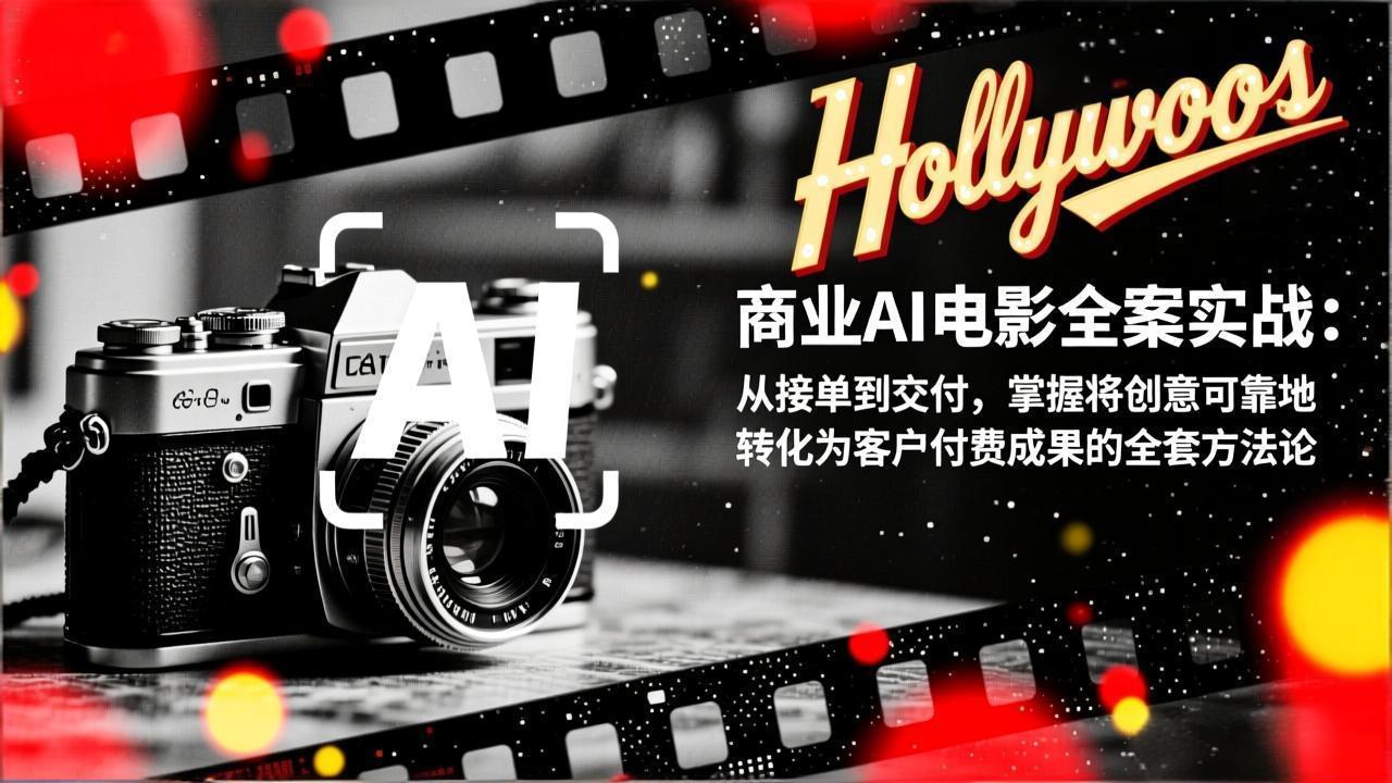 商业AI电影全案实战：从接单到交付，掌握将创意可靠地转化为客户付费成果的全套方法论-卿云社