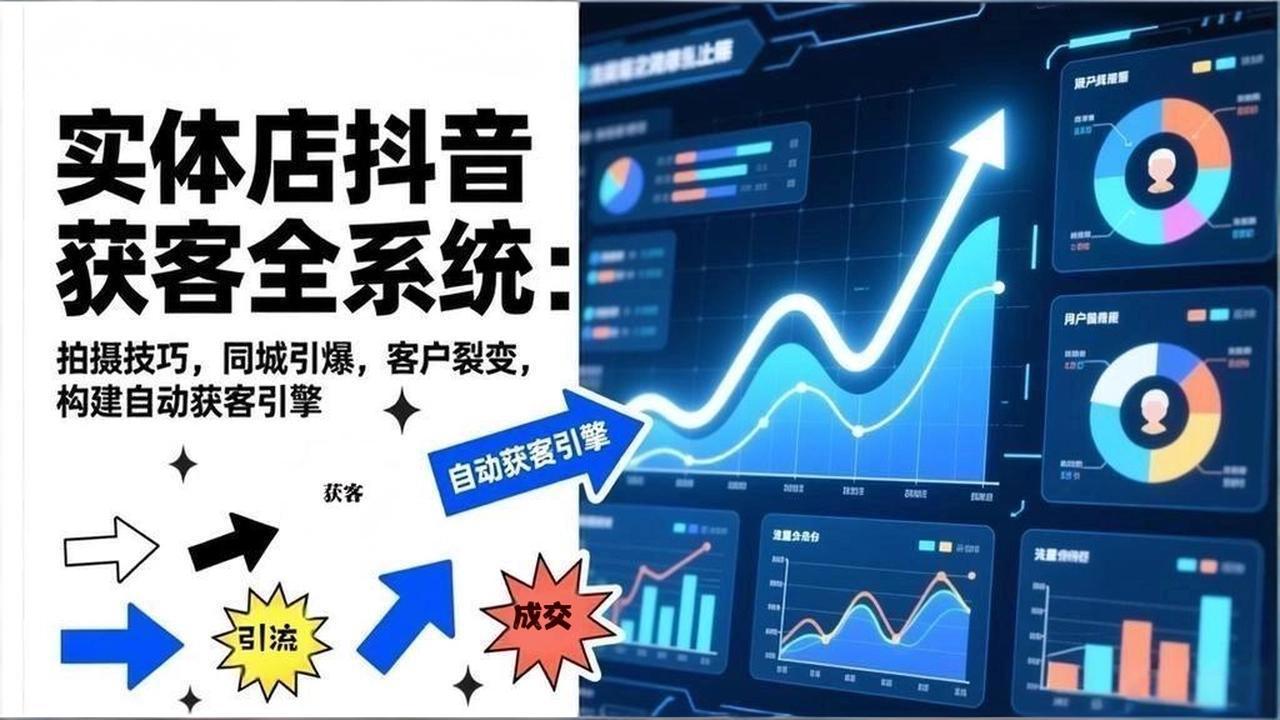 2026实体店抖音获客全系统：拍摄技巧，同城引爆，客户裂变，构建自动获客引擎-卿云社
