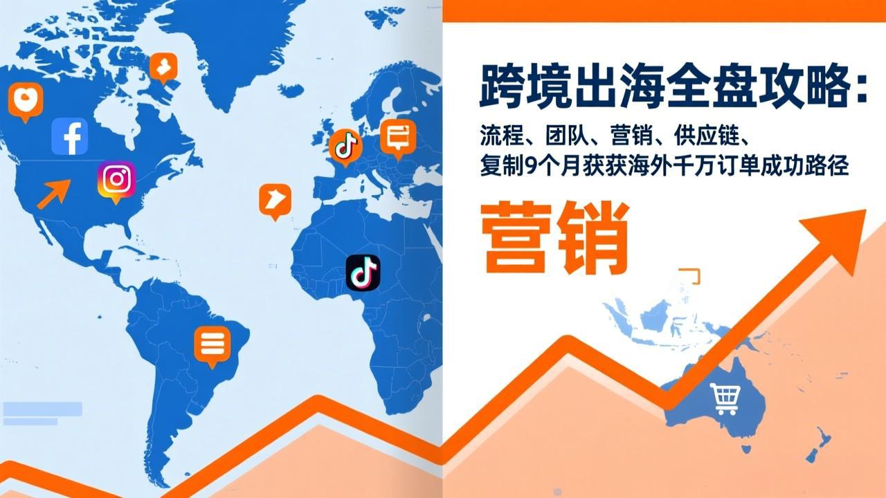 跨境出海全盘攻略：流程，团队，营销，供应链，复制9个月斩获海外千万订单成功路径-卿云社