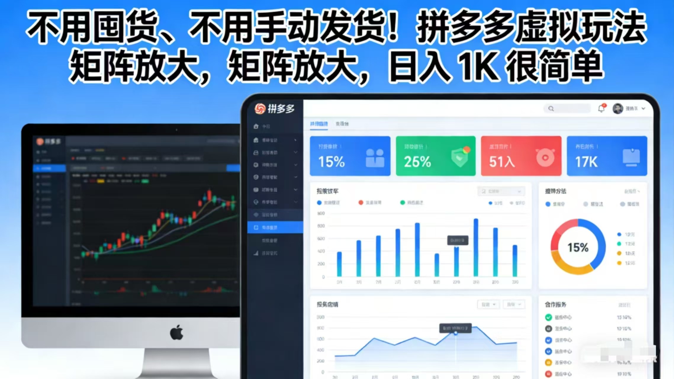 不用囤货、不用手动发货！拼多多虚拟玩法，矩阵放大，日入 1K 很简单-卿云社