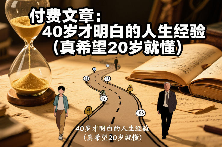 付费文章：40岁才明白的人生经验(真希望20岁就懂)-卿云社