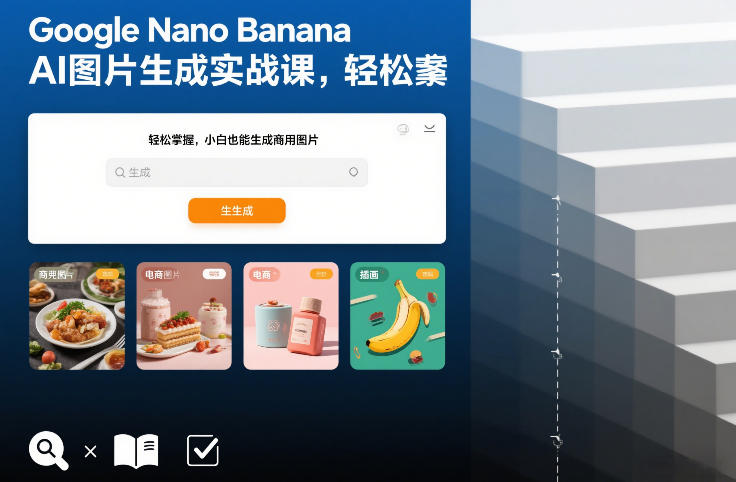 Google Nano Banana AI图片生成实战课，轻松掌握，小白也能生成商用图片-卿云社