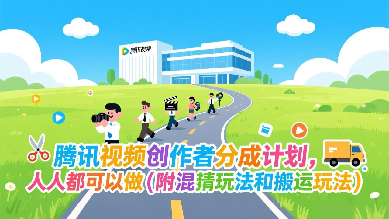 腾讯视频创作者分成计划，人人都可以做(附混剪玩法和搬运玩法-卿云社