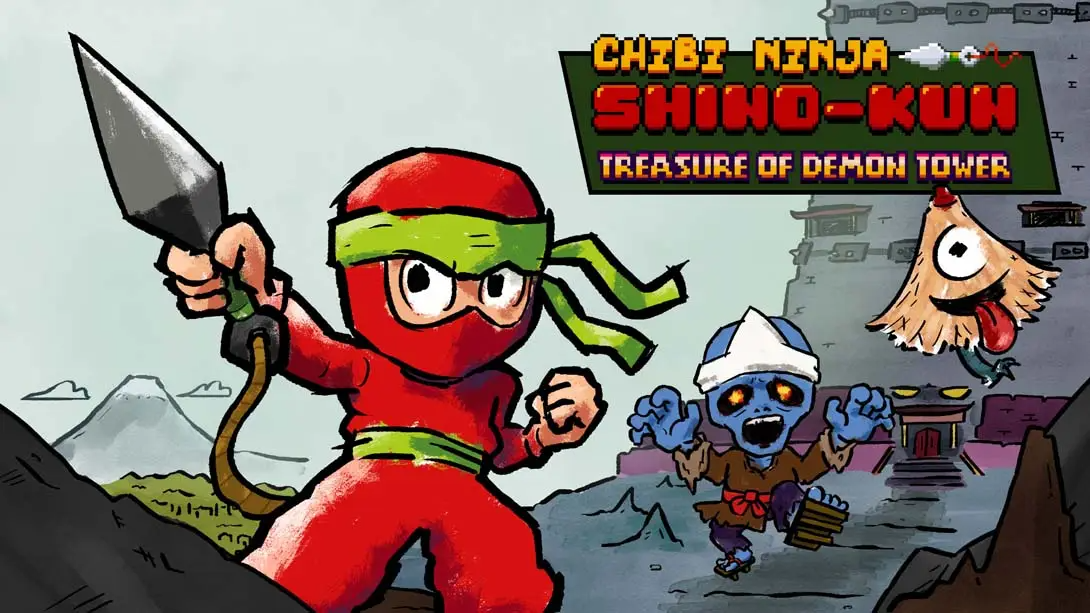 【美版】小忍者志乃君：魔塔宝藏 .Chibi Ninja Shino-kun Treasure of Demon Tower 英语-卿云社