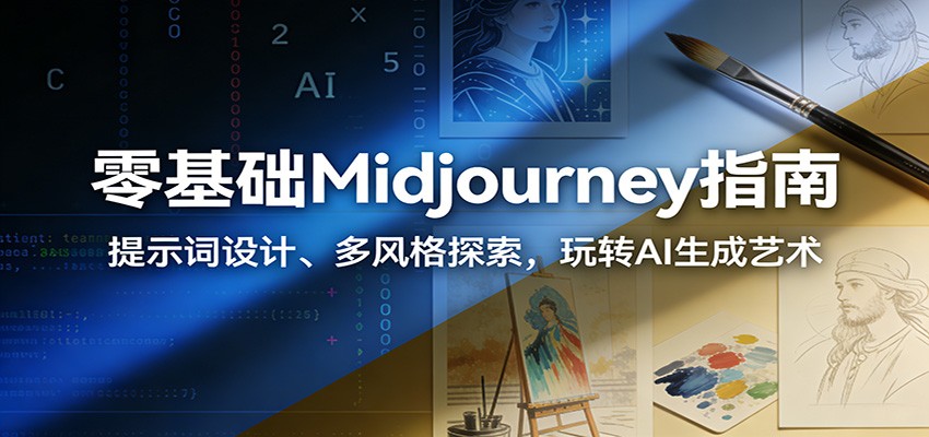 零基础Midjourney指南：提示词设计、多风格探索，玩转AI生成艺术-卿云社