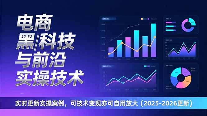 电商黑科技与前沿实操技术：实时更新实操案例，可技术变现亦可自用放大(2026更新-卿云社