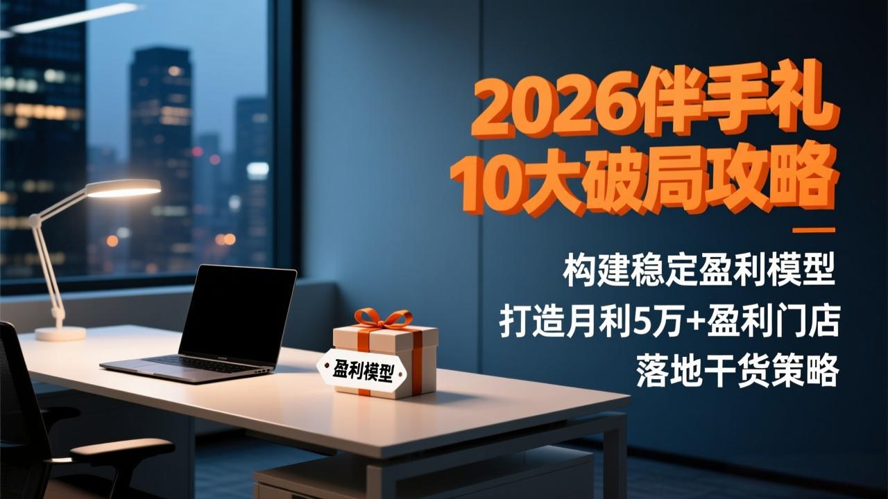 2026伴手礼10大破局攻略：构建稳定盈利模型，打造月利5万+盈利门店，落地干货策略-卿云社