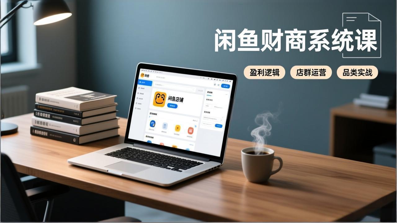 闲鱼财商系统课：从盈利逻辑、店群运营到品类实战，实现稳定月入过万-卿云社