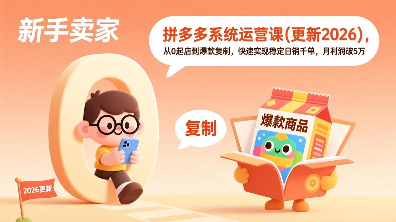 拼多多系统运营课(更新2026-卿云社