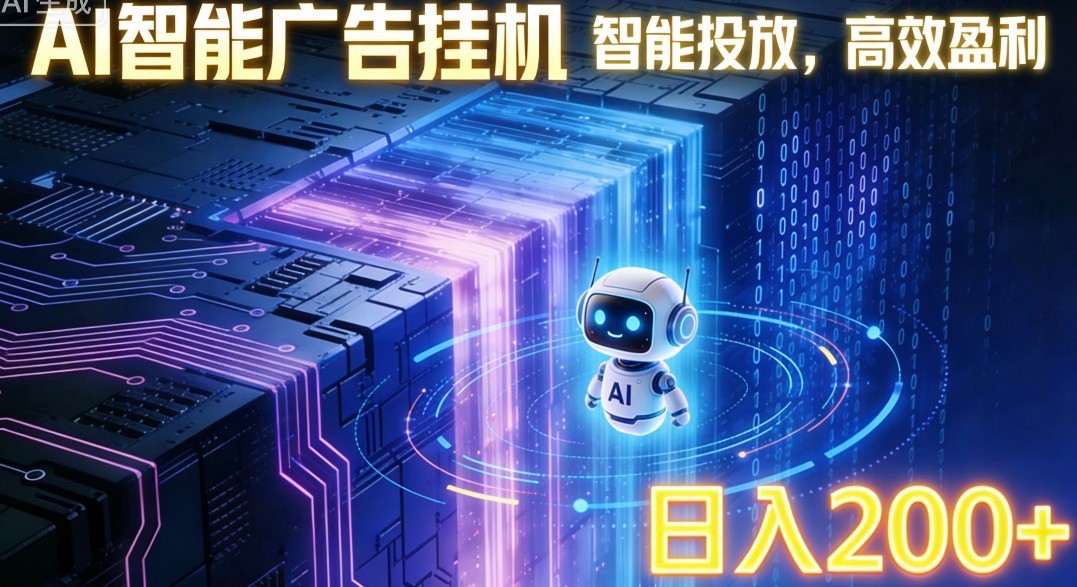 ai智能广告挂机项目，合规挂载广告即可赚取收益，单日收益可达400～500+-卿云社