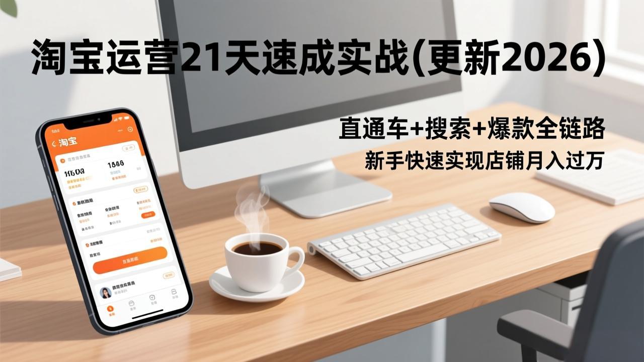 淘宝运营21天速成实战(更新2026-卿云社