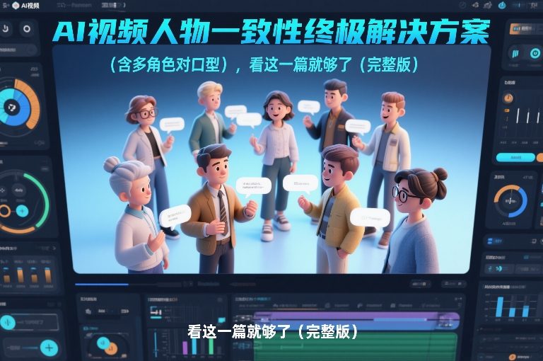 AI视频人物一致性终极解决方案(含多角色对口型)，看这一篇就够了(完整版)-卿云社