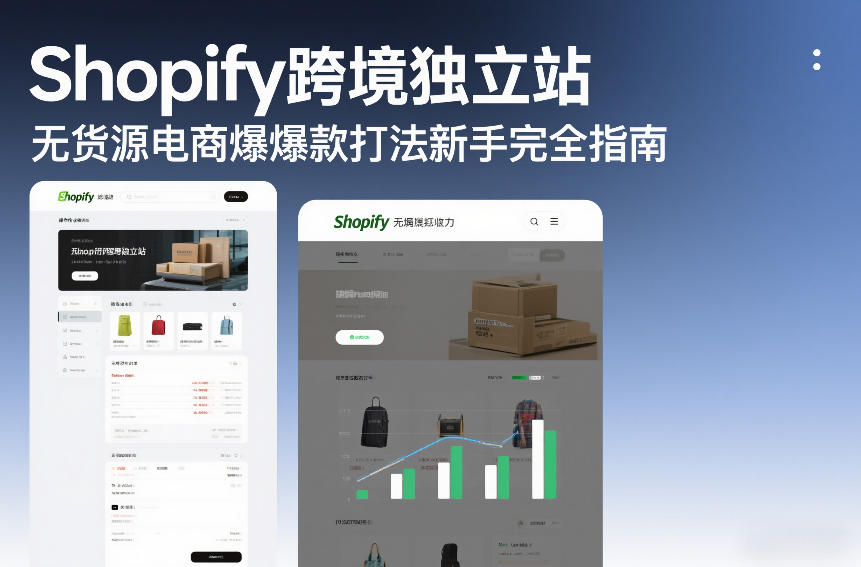 Shopify跨境独立站无货源电商爆款打法新手完全指南-卿云社