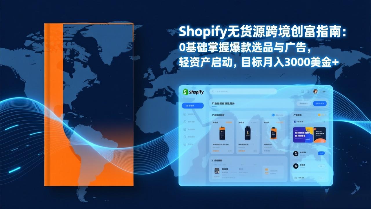 Shopify爆款打法实战：从选品到广告投放，复制爆款模型，驱动独立站月销售额破万刀-卿云社