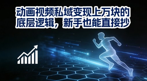 动画视频私域变现上W的底层逻辑，新手也能直接抄-卿云社