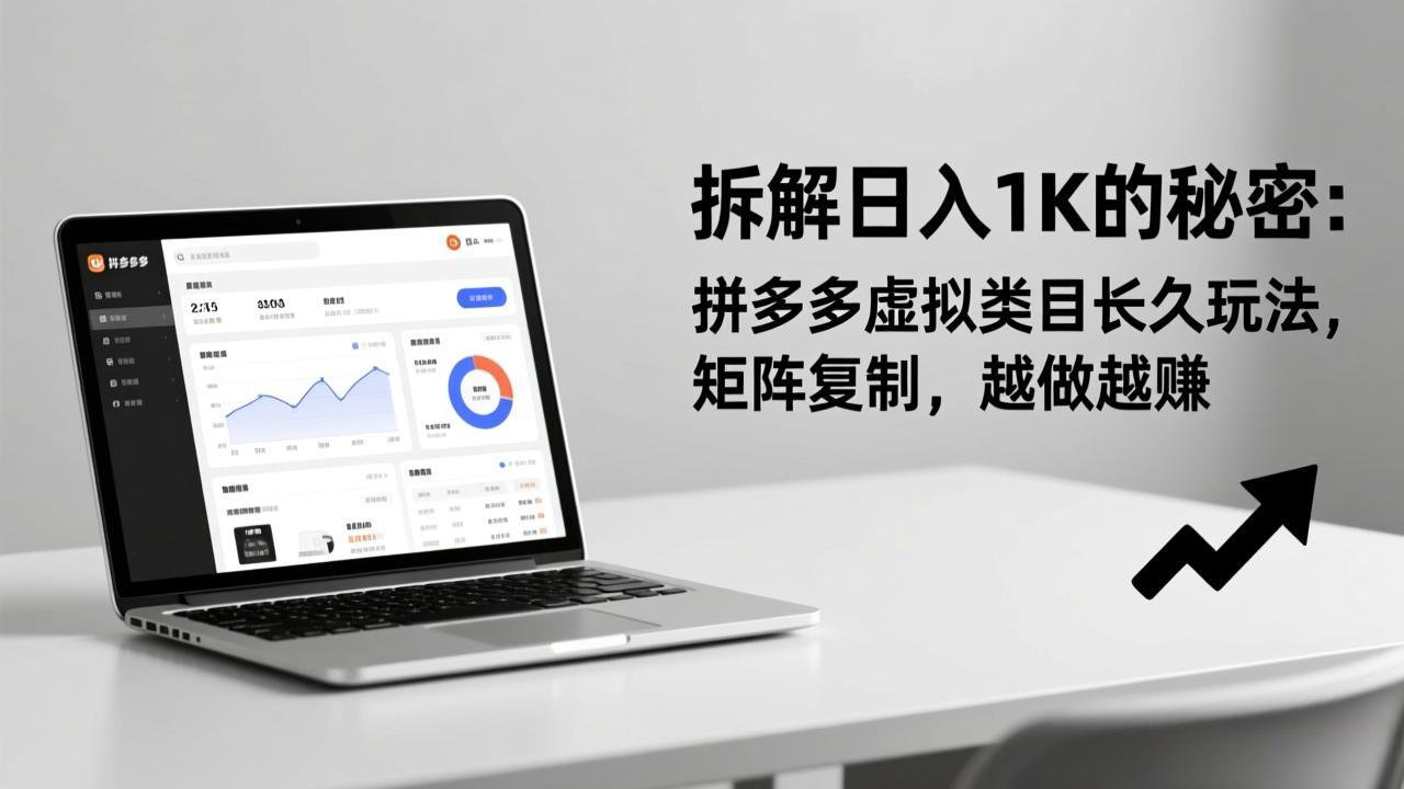 拆解日入 1K 的秘密：拼多多虚拟类目长久玩法，矩阵复制，越做越赚-卿云社
