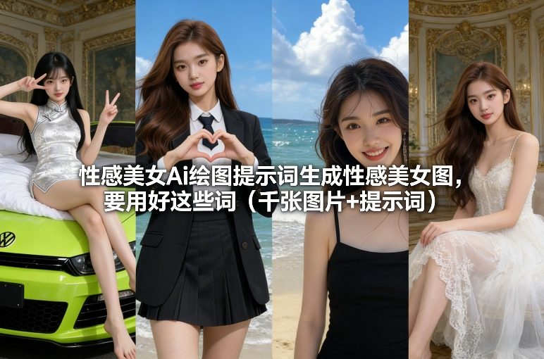 性感美女Ai绘图提示词生成性感美女图，要用好这些词(千张图片+提示词)-卿云社