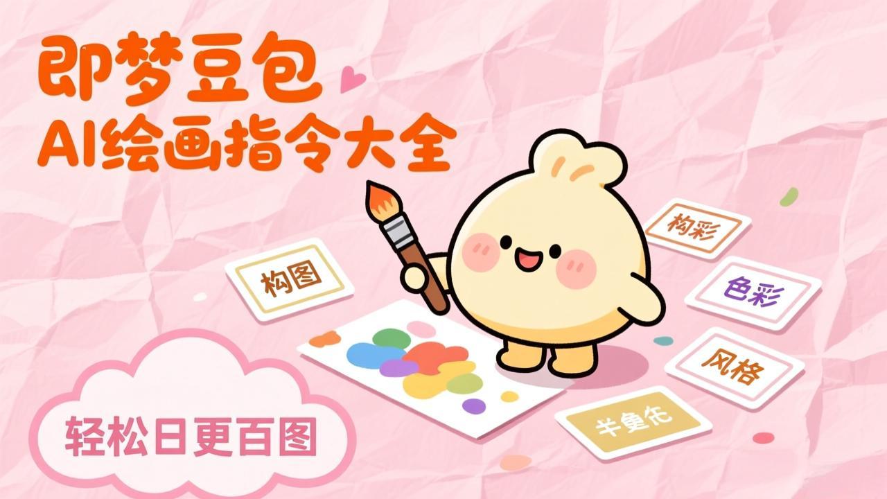 即梦豆包AI绘画指令大全：海量关键词库一键复制，出图效率提升10倍，轻松日更百图-卿云社