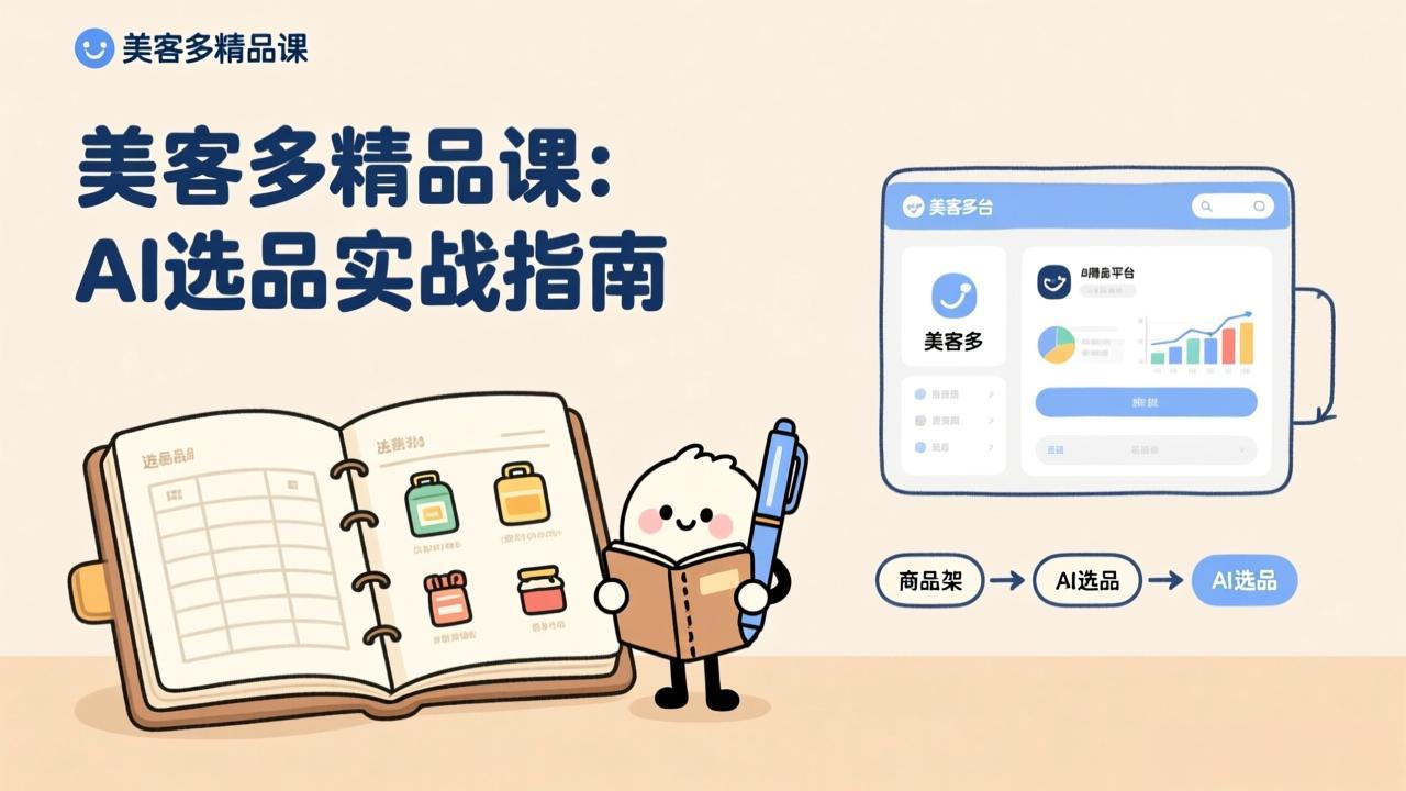 AI+美客多精品课，工具实操、数据选品、AI优化，新手也能快速上手，月入5000+美元-卿云社