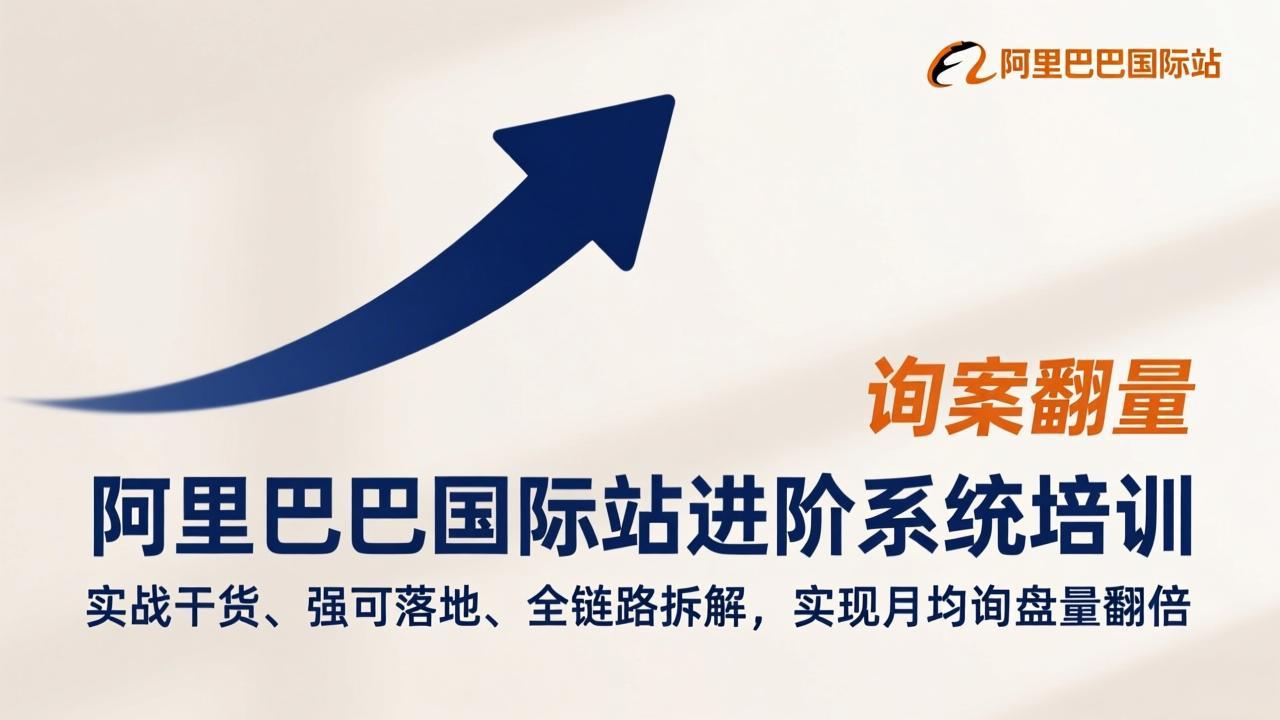 阿里巴巴国际站进阶系统培训，实战干货、强可落地、全链路拆解，实现月均询盘量翻倍-卿云社
