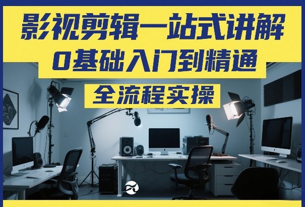 影视剪辑一站式讲解，0基础入门到精通，全流程实操-卿云社