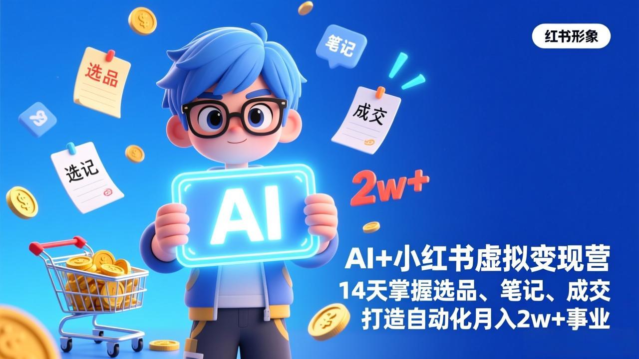 AI+小红书虚拟变现营(完结-卿云社