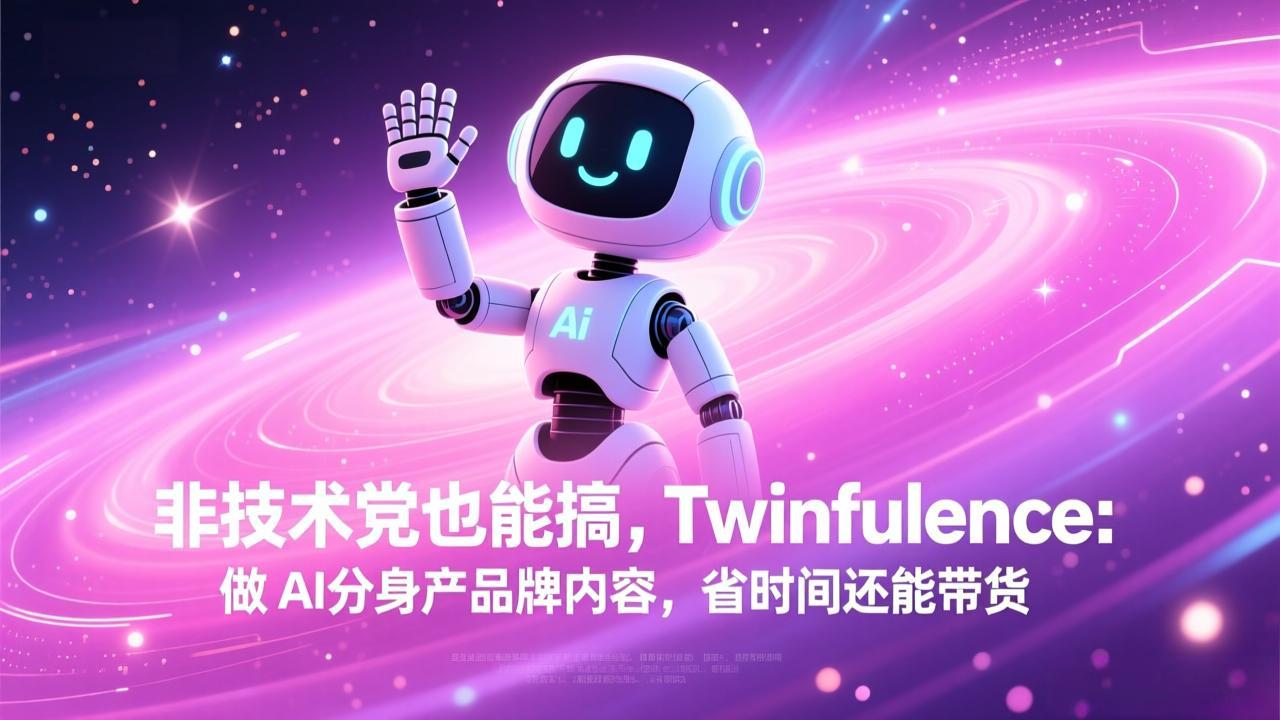 非技术党也能搞!Twinfluence:做 AI 分身产品牌内容,省时间还能带货-卿云社