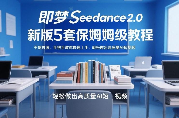 即梦Seedance2.0新版5套保姆级教程，干货拉满，手把手教你快速上手，轻松做出高质量AI短视频-卿云社