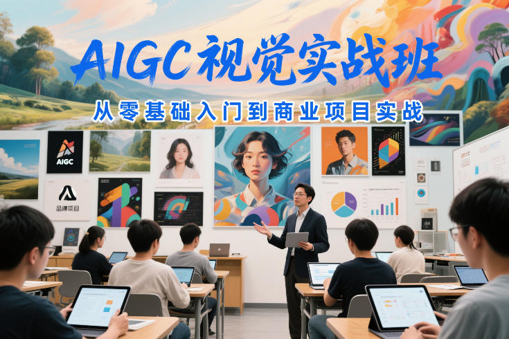AIGC视觉实战班，从零基础入门到商业项目实战-卿云社