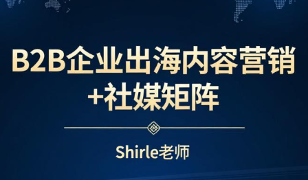 shirle老师·B2B企业出海内容营销+社媒矩阵-卿云社