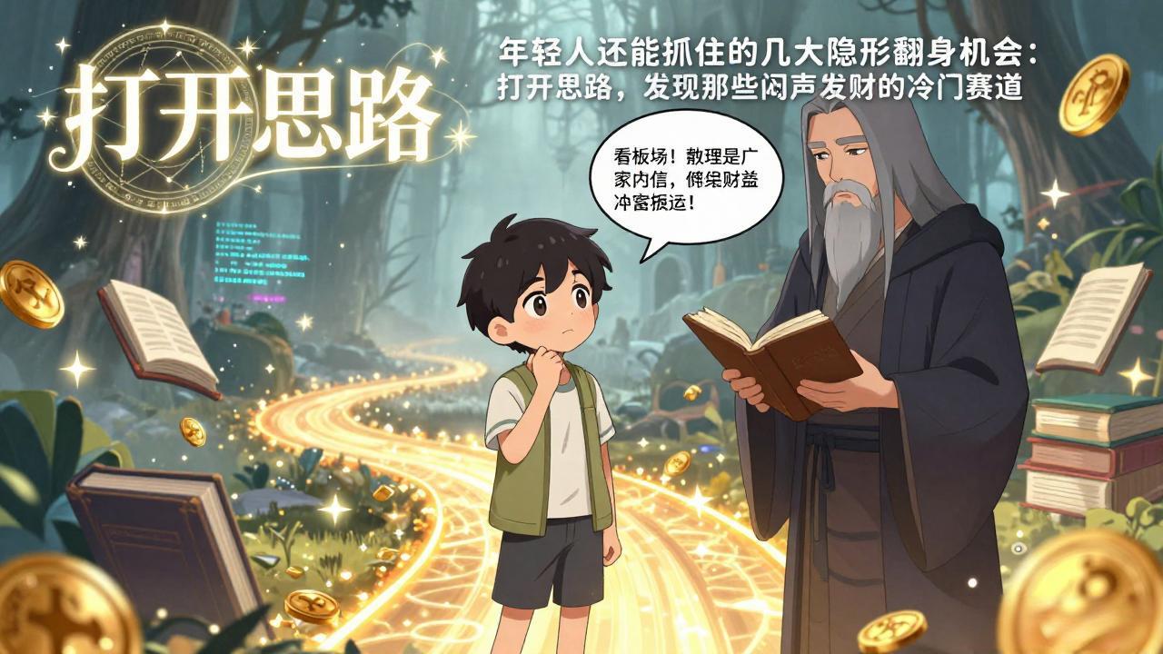 付费文1+2：年轻人还能抓住的几大隐形翻身机会：打开思路，发现那些闷声发财的冷门赛道-卿云社