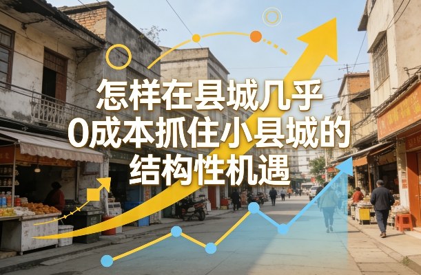 付费文章：怎样在县城几乎0成本抓住小县城的结构性机遇-卿云社