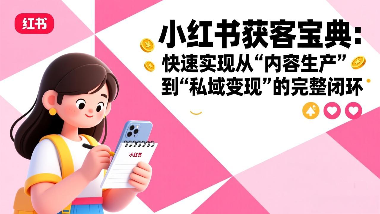 小红书获客宝典：快速实现从“内容生产”到“私域变现”的完整闭环-卿云社