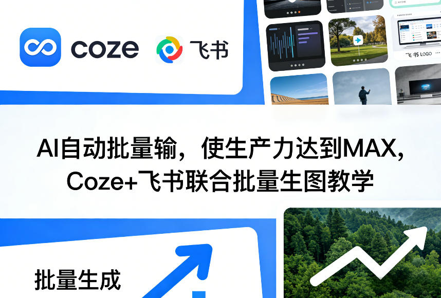 AI自动批量输，使生产力达到MAX，Coze+飞书联合批量生图教学-卿云社
