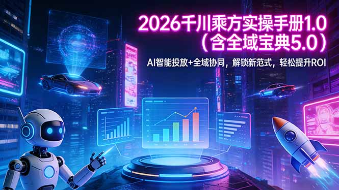 2026 千川乘方实操手册 1.0(含全域宝典 5.0-卿云社