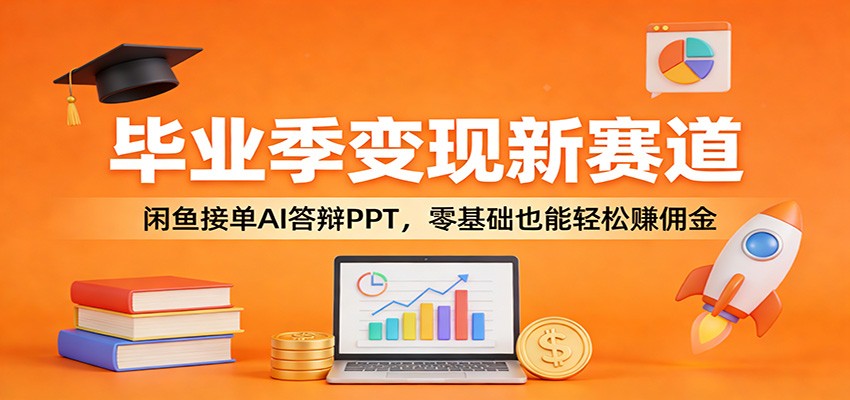 毕业季变现新赛道：闲鱼接单AI答辩PPT，零基础也能轻松赚佣金-卿云社