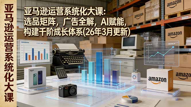 亚马逊运营系统化大课：选品矩阵，广告全解，AI赋能，构建千阶成长体系(26年3月更新-卿云社