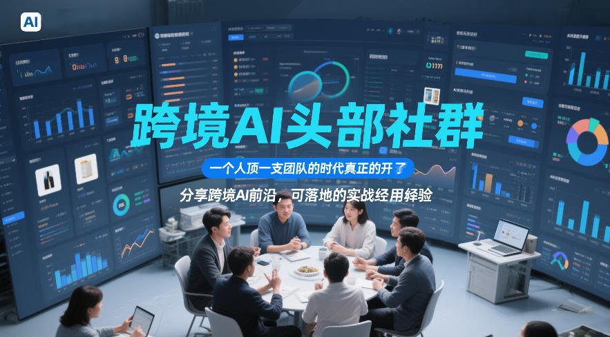 跨境AI头部社群，一个人顶一支团队的时代真正的开始了，分享跨境AI前沿，可落地的实战经验(更新3月)-卿云社